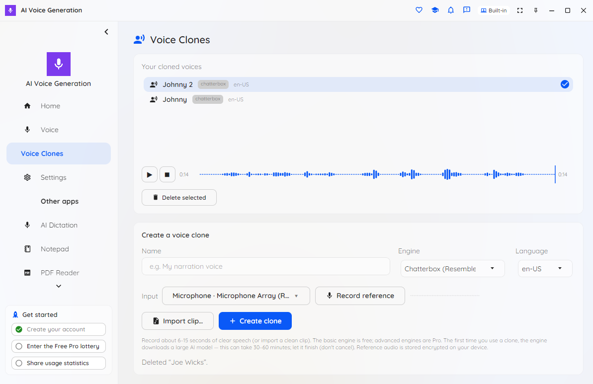 Choix d'un moteur de clonage, avec le moteur gratuit et les moteurs Pro avancés listés
